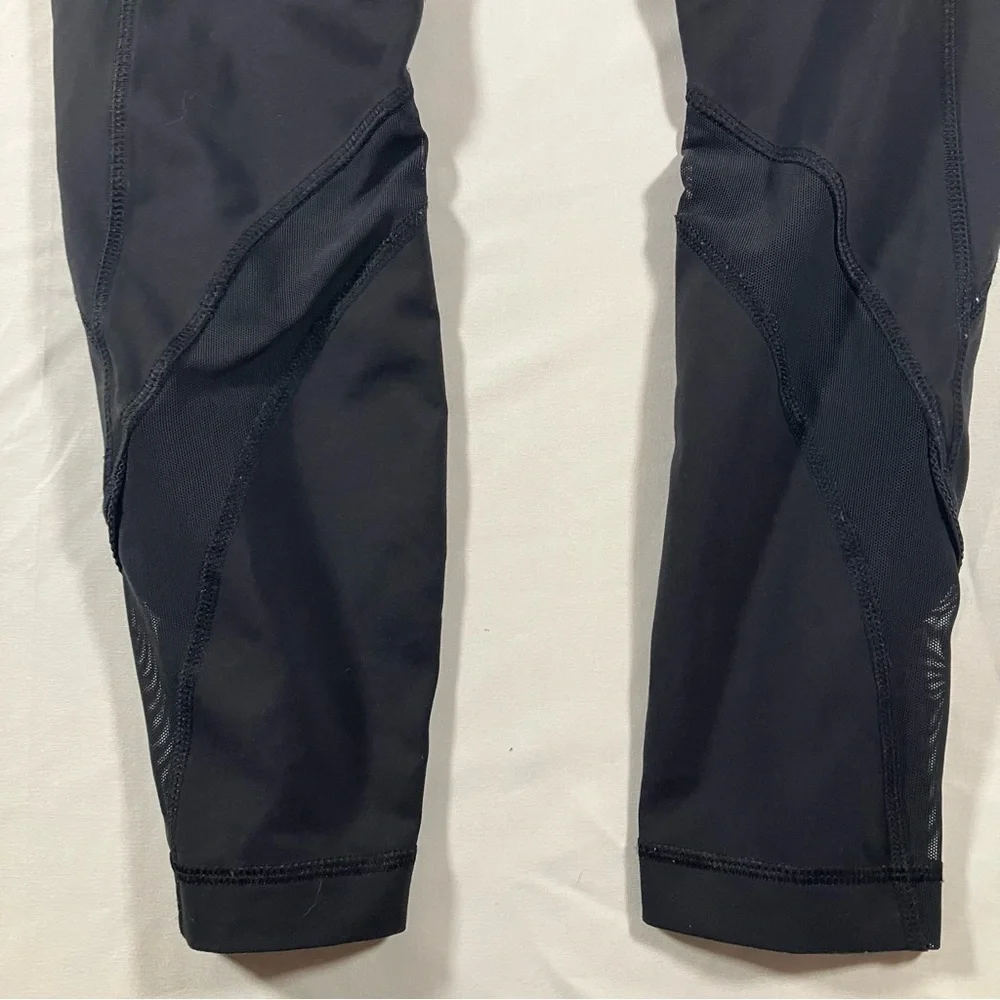 Lululemon Inspire Tight II (Mesh) Black / Blushed Illusion Multi / Menthol sz 4